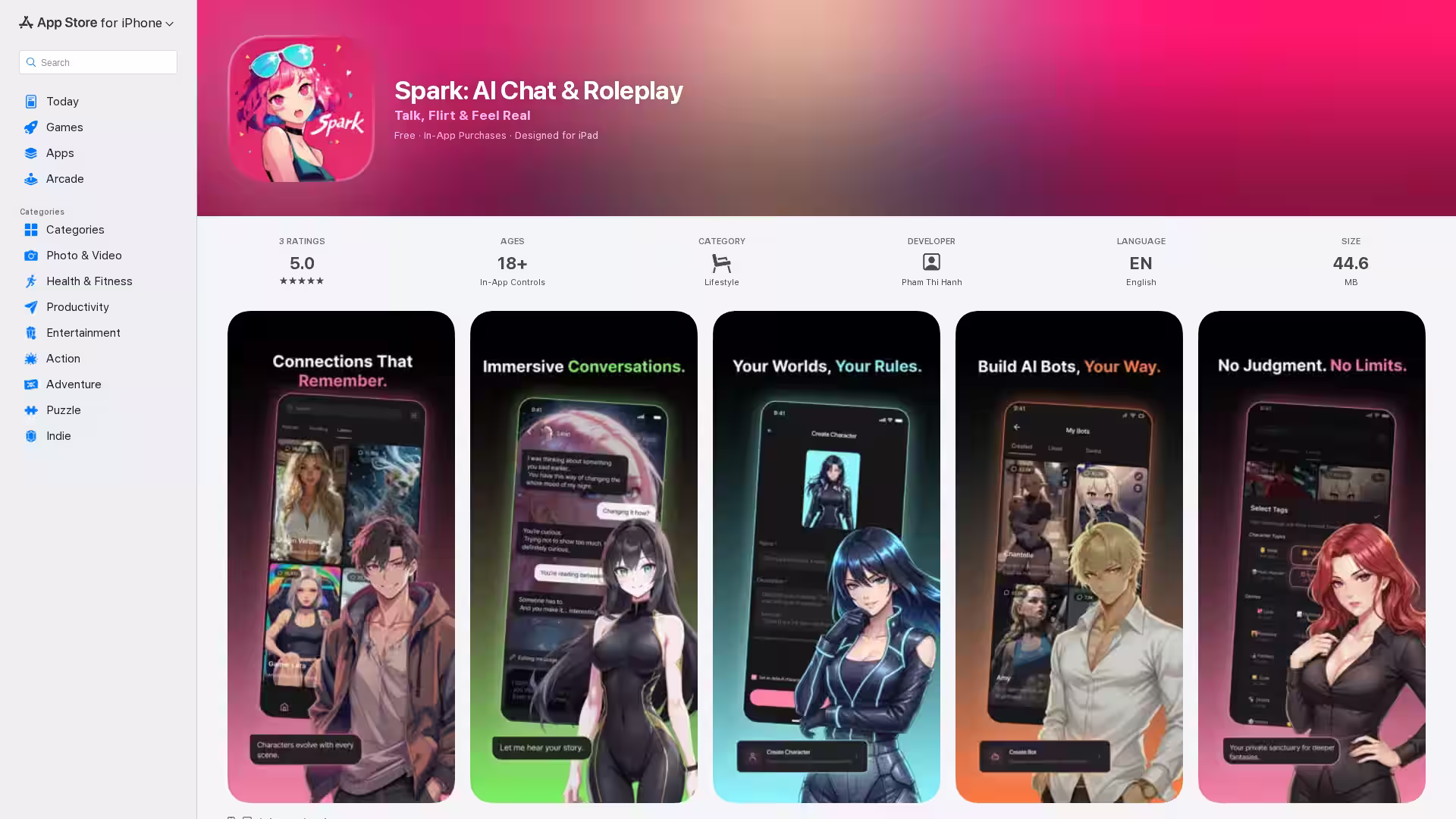 image for Spark AI Chat & Roleplay image for Spark AI Chat & Roleplay