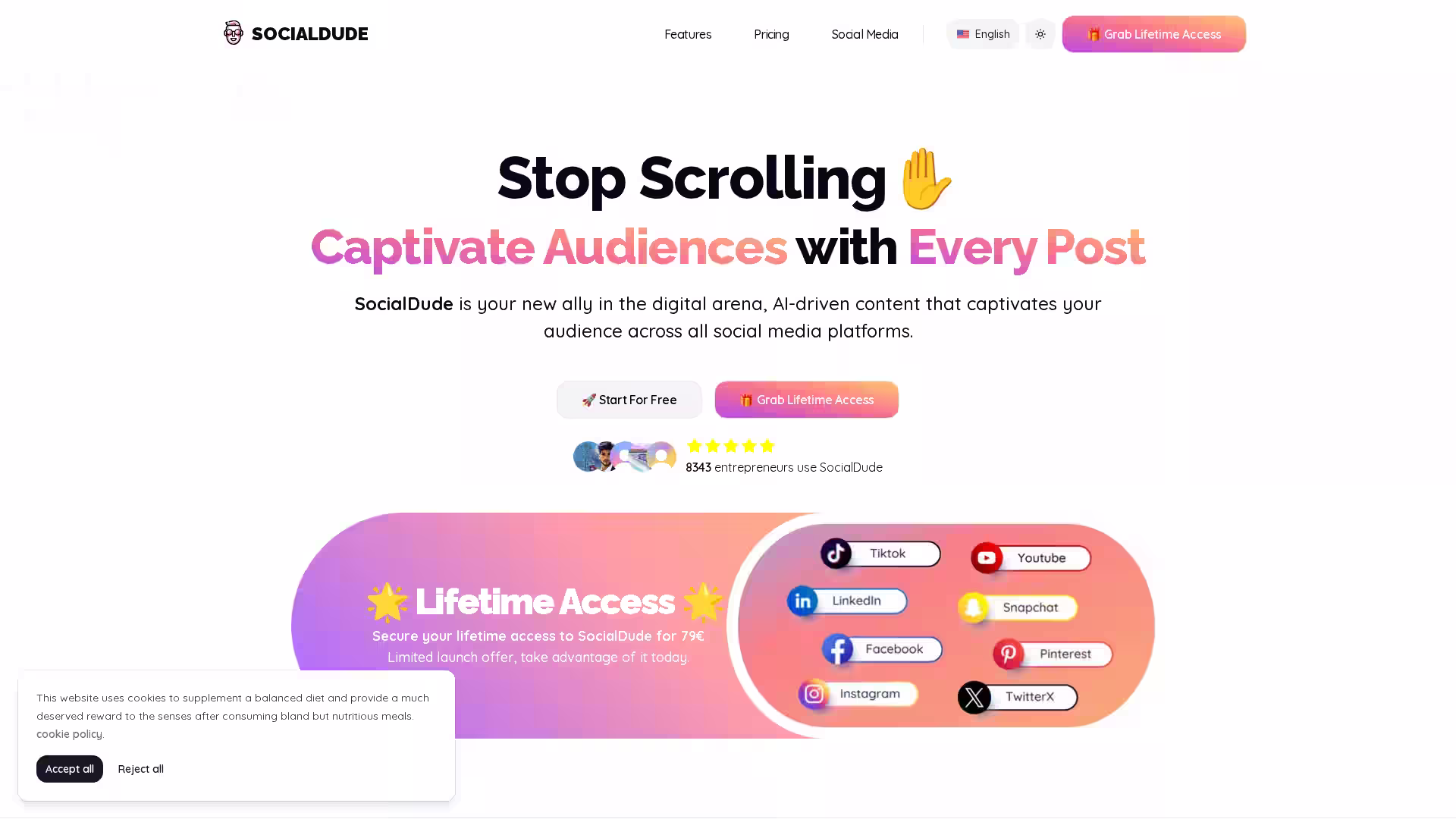 image for SocialDude AI Social Media Assistant image for SocialDude AI Social Media Assistant